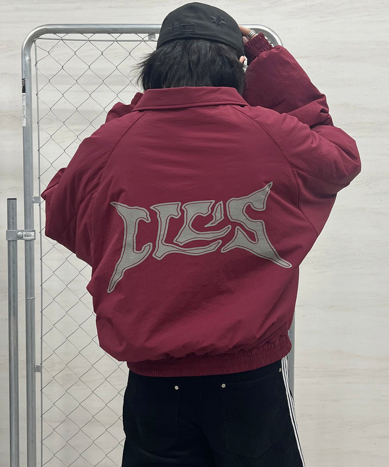 バックプリント ナイロン 中綿ブルゾン