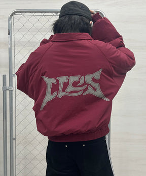 バックプリント ナイロン 中綿ブルゾン