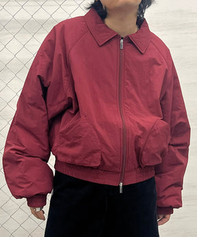 バックプリント ナイロン 中綿ブルゾン