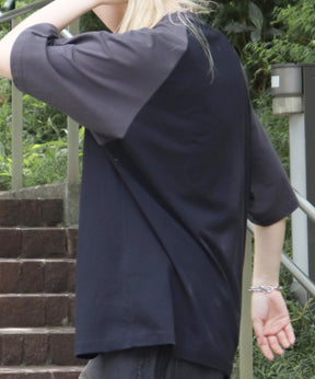 25SS【HONDA / ホンダ】フロントプリント ボックスシルエット ラグラン半袖Tシャツ