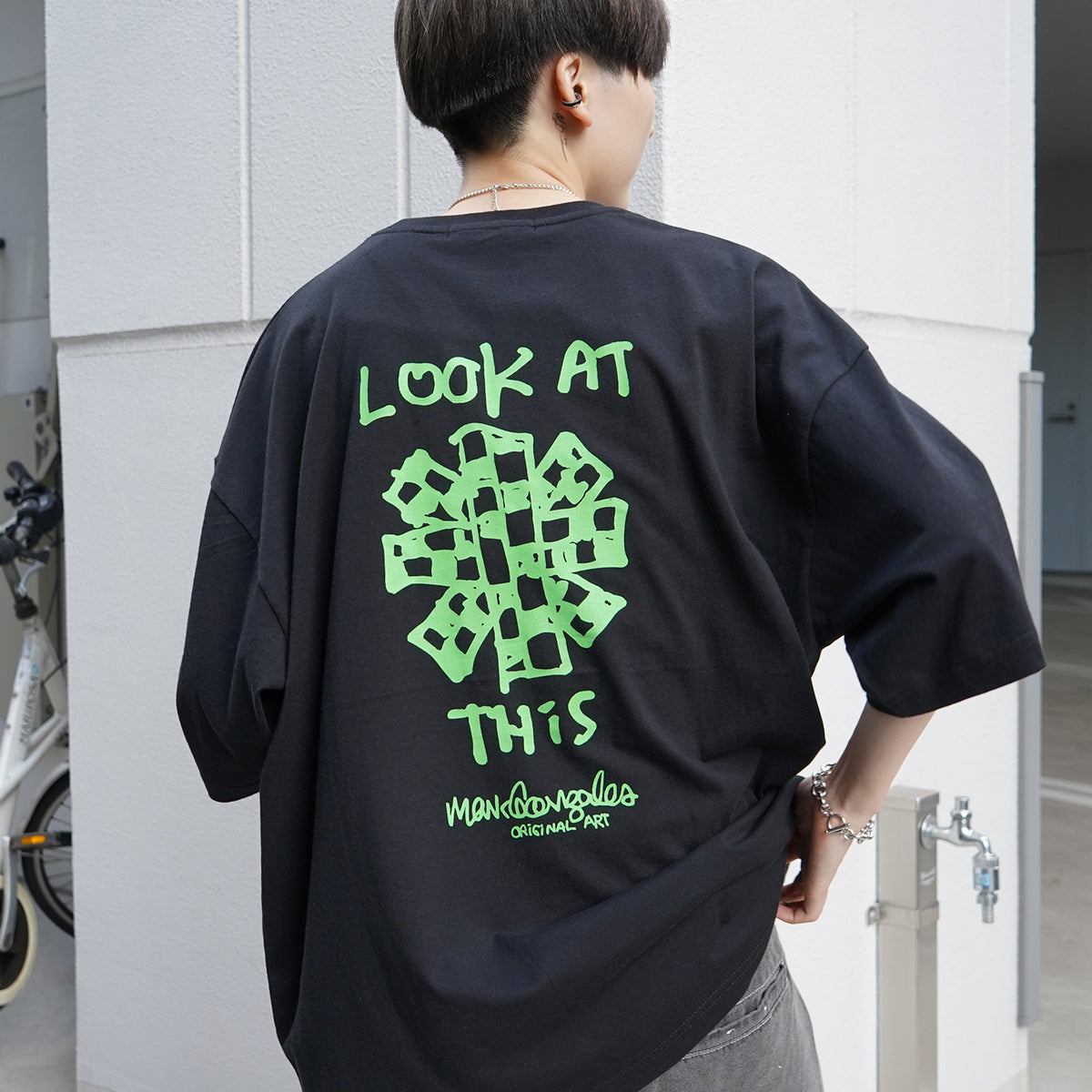 MISERICORDIA ロゴ刺繍ブルゾン グリーン MA-1 MARK GONZALES ARTWORK COLLECTION / マーク ゴンザレス