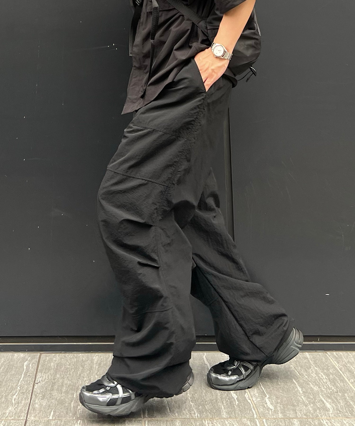 25SS【セットアップ対応】ゴープコア ナイロンパンツ / パラシュートパンツ