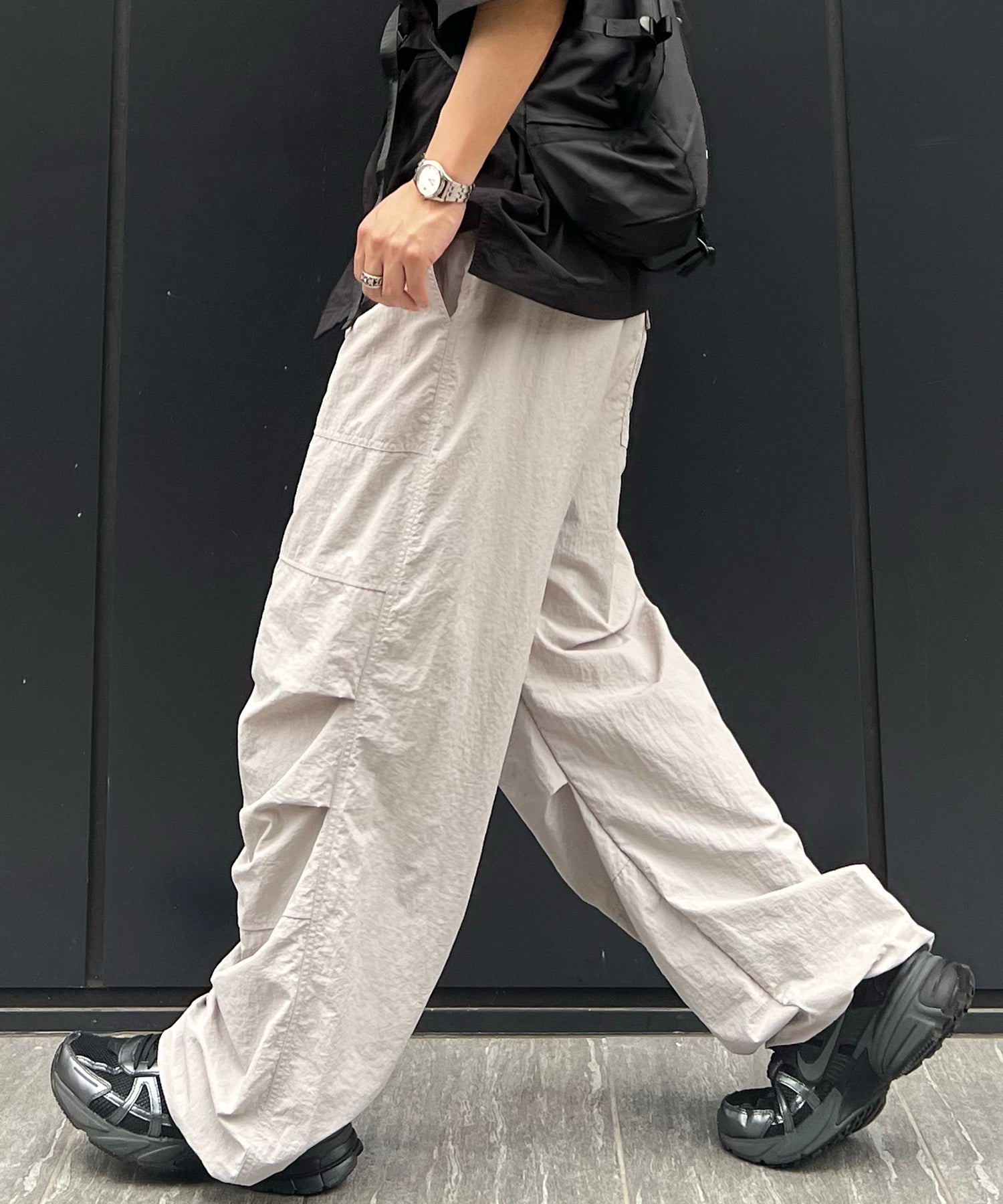 25SS【セットアップ対応】ゴープコア ナイロンパンツ / パラシュートパンツ