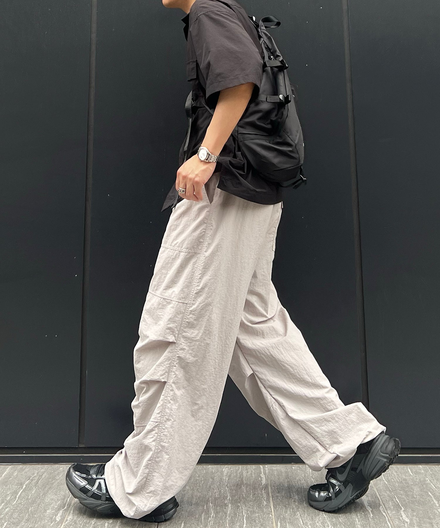 25SS【セットアップ対応】ゴープコア ナイロンパンツ / パラシュートパンツ