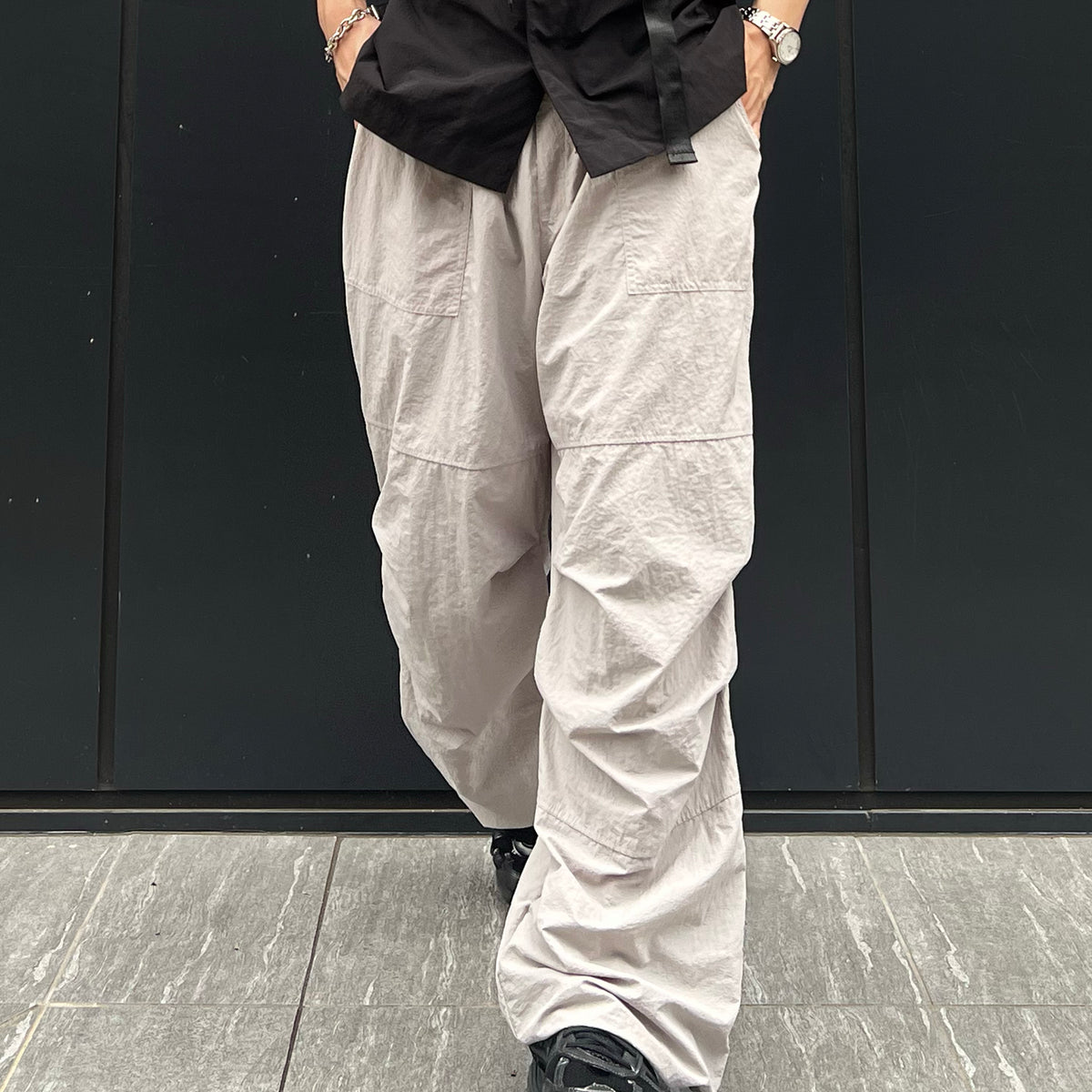 25SS【セットアップ対応】ゴープコア ナイロンパンツ / パラシュートパンツ