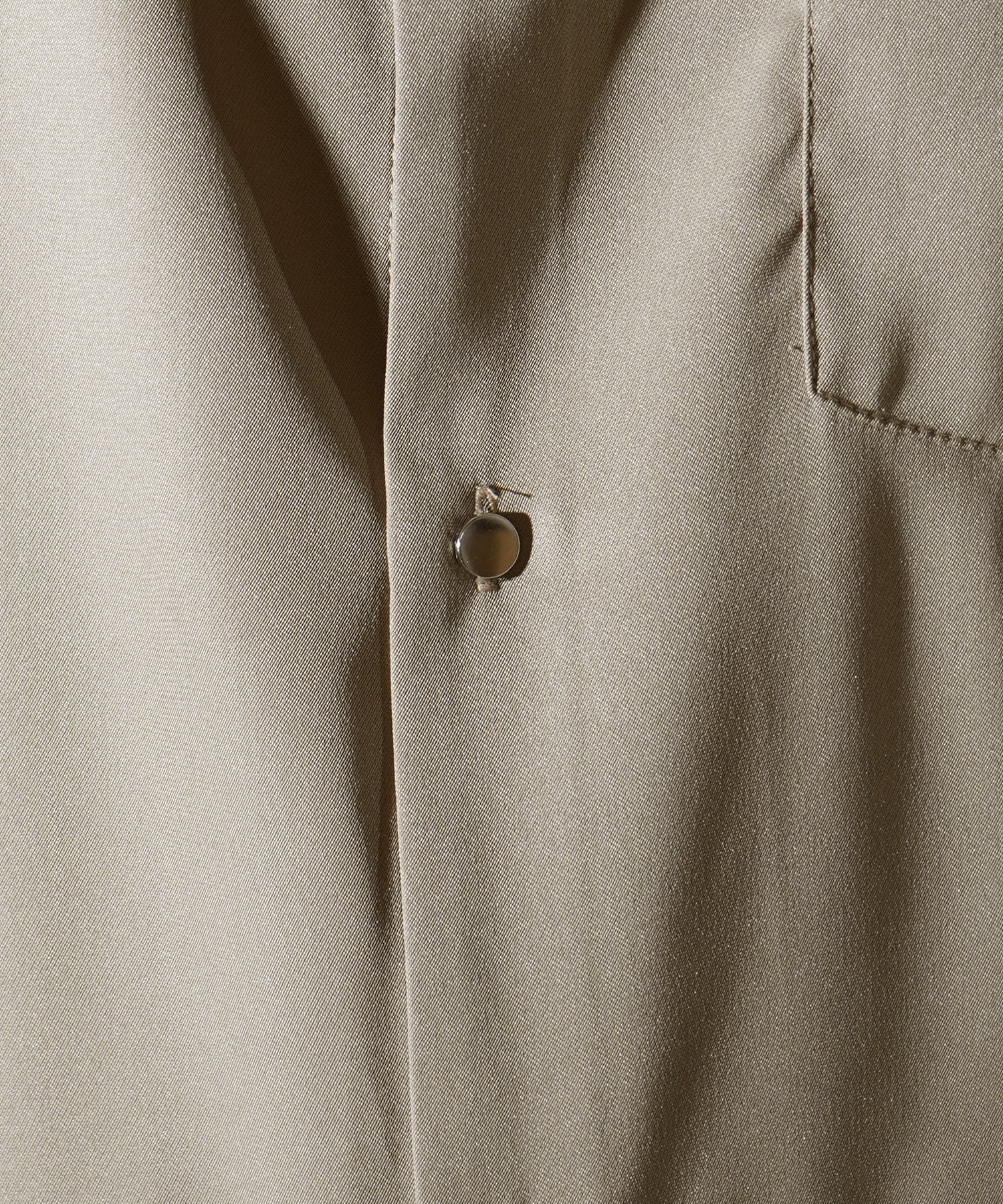 25SS ドレープとろみ クレリック ビッグシルエット半袖シャツ