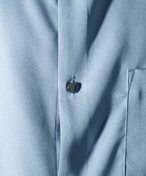 25SS ドレープとろみ クレリック ビッグシルエット半袖シャツ