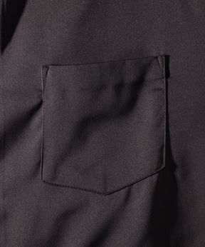 25SS ドレープとろみ クレリック ビッグシルエット半袖シャツ