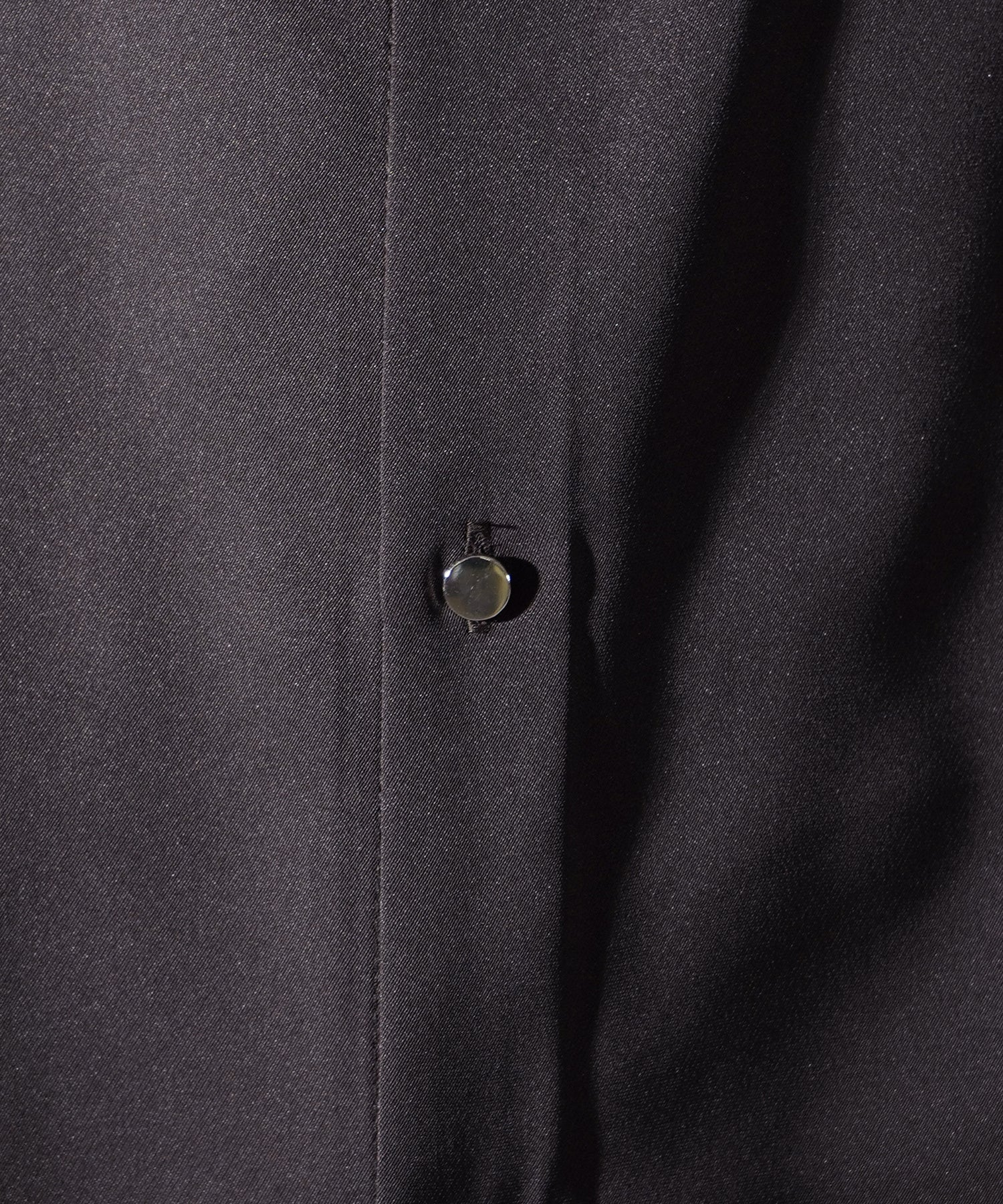 25SS ドレープとろみ クレリック ビッグシルエット半袖シャツ