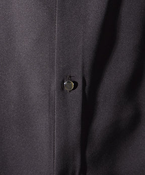 25SS ドレープとろみ クレリック ビッグシルエット半袖シャツ