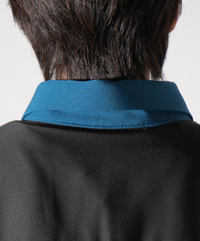 25SS ドレープとろみ クレリック ビッグシルエット半袖シャツ