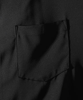 25SS ドレープとろみ クレリック ビッグシルエット半袖シャツ