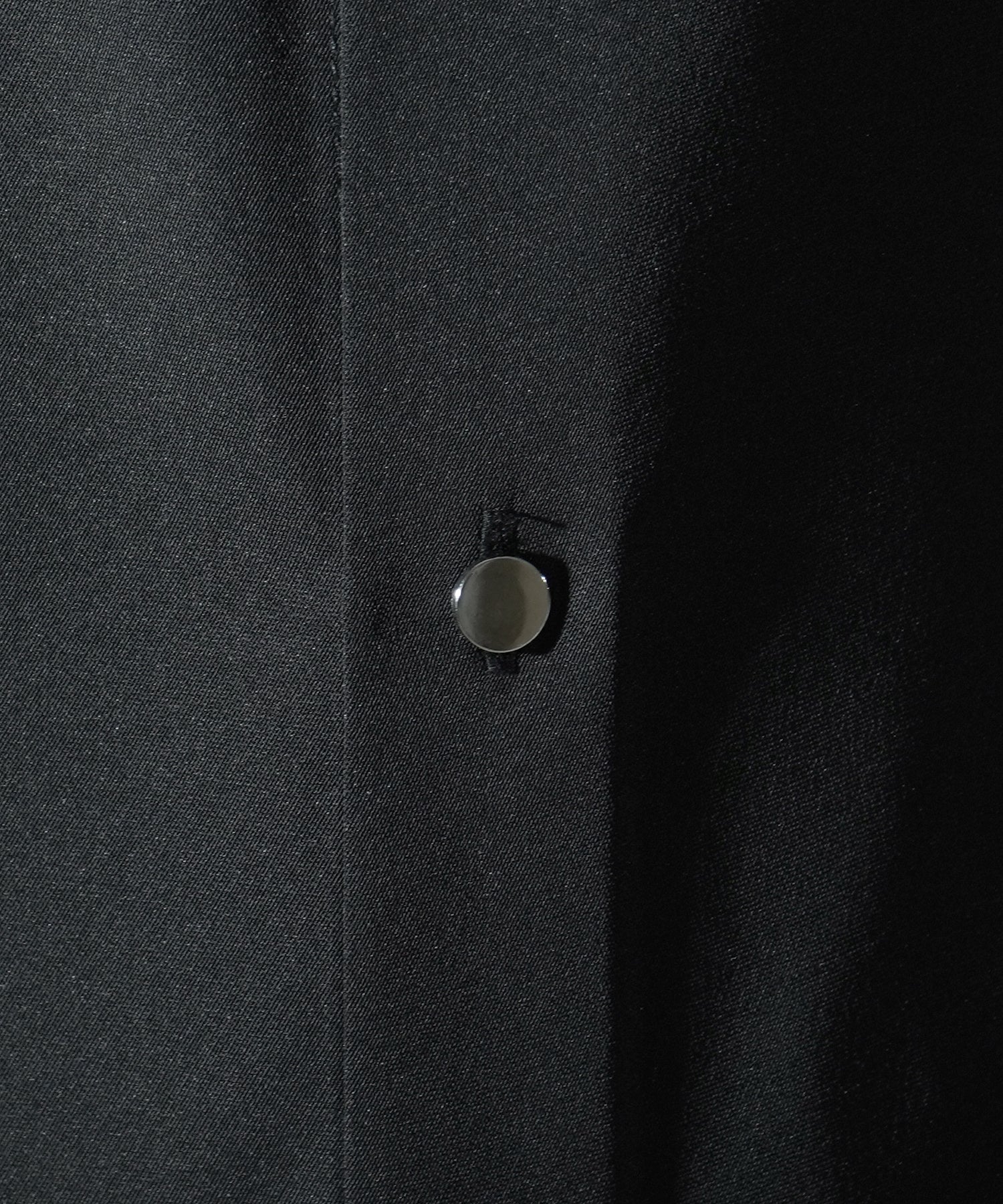 25SS ドレープとろみ クレリック ビッグシルエット半袖シャツ