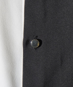 25SS ドレープとろみ クレリック ビッグシルエット半袖シャツ