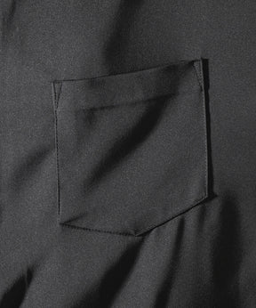 25SS ドレープとろみ クレリック ビッグシルエット半袖シャツ