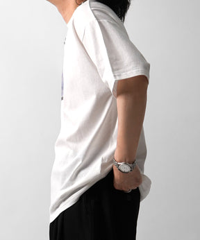 25SS アブストラクト絵画 フロントプリント 半袖Tシャツ