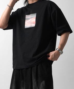 25SS アブストラクト絵画 フロントプリント 半袖Tシャツ