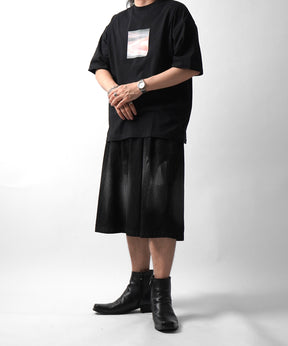 25SS アブストラクト絵画 フロントプリント 半袖Tシャツ