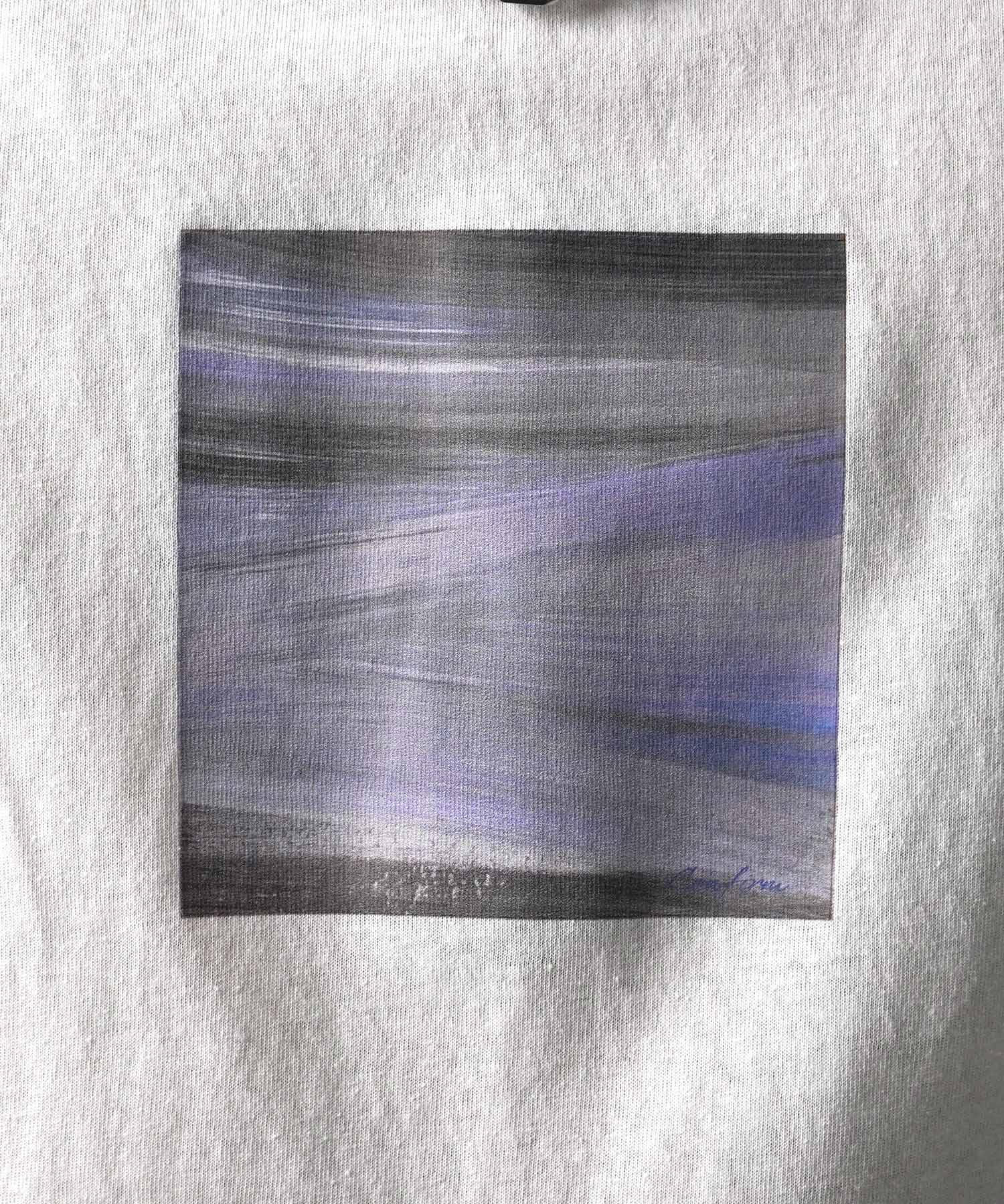 25SS アブストラクト絵画 フロントプリント 半袖Tシャツ