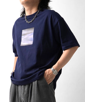 25SS アブストラクト絵画 フロントプリント 半袖Tシャツ