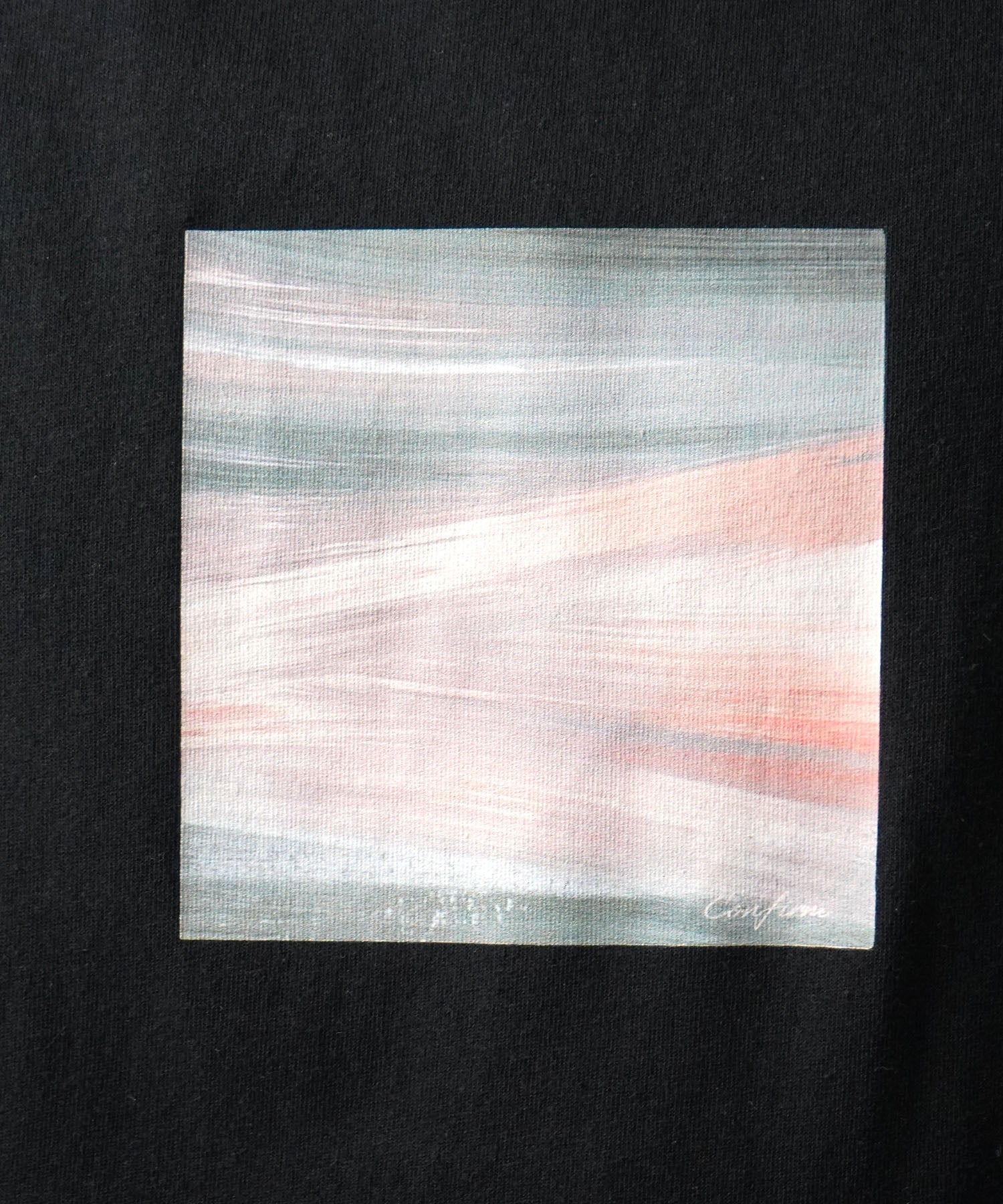 25SS アブストラクト絵画 フロントプリント 半袖Tシャツ