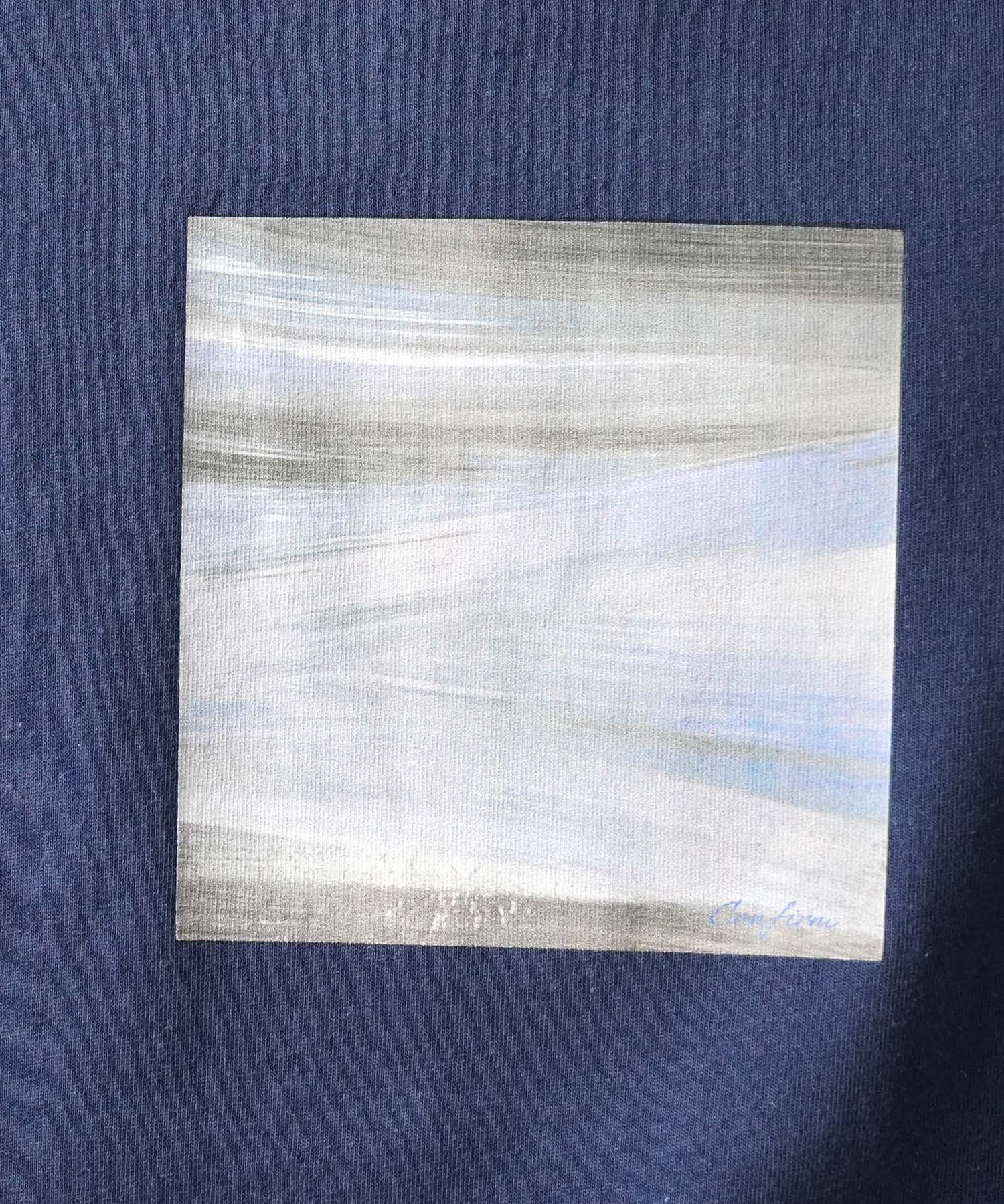 25SS アブストラクト絵画 フロントプリント 半袖Tシャツ