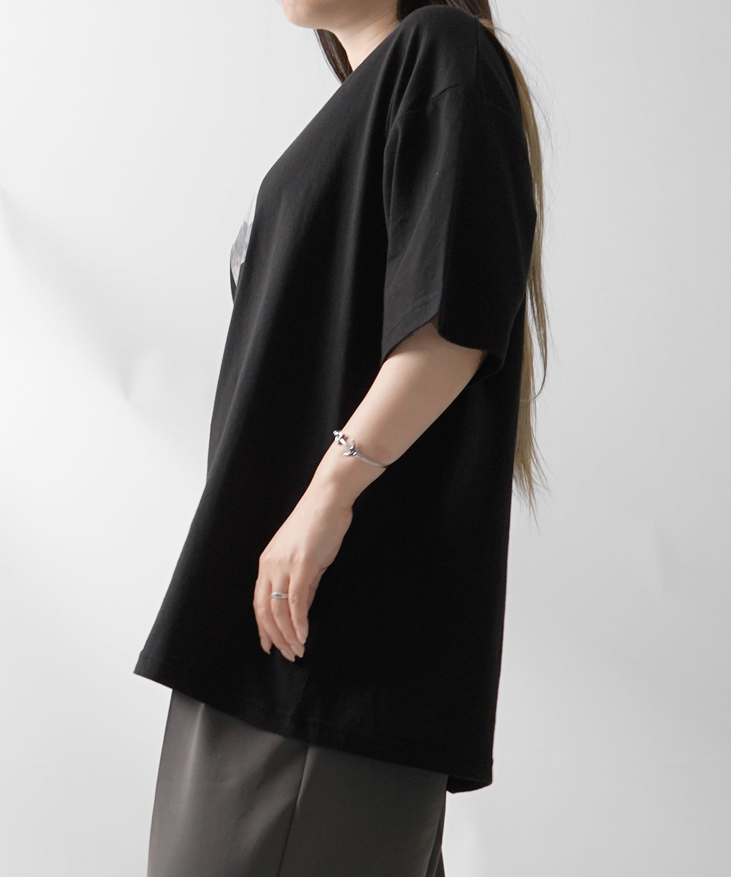 25SS アブストラクト絵画 フロントプリント 半袖Tシャツ