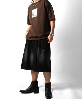 25SS アブストラクト絵画 フロントプリント 半袖Tシャツ