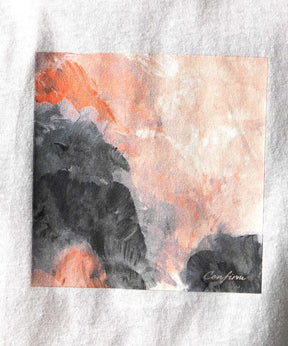 25SS アブストラクト絵画 フロントプリント 半袖Tシャツ