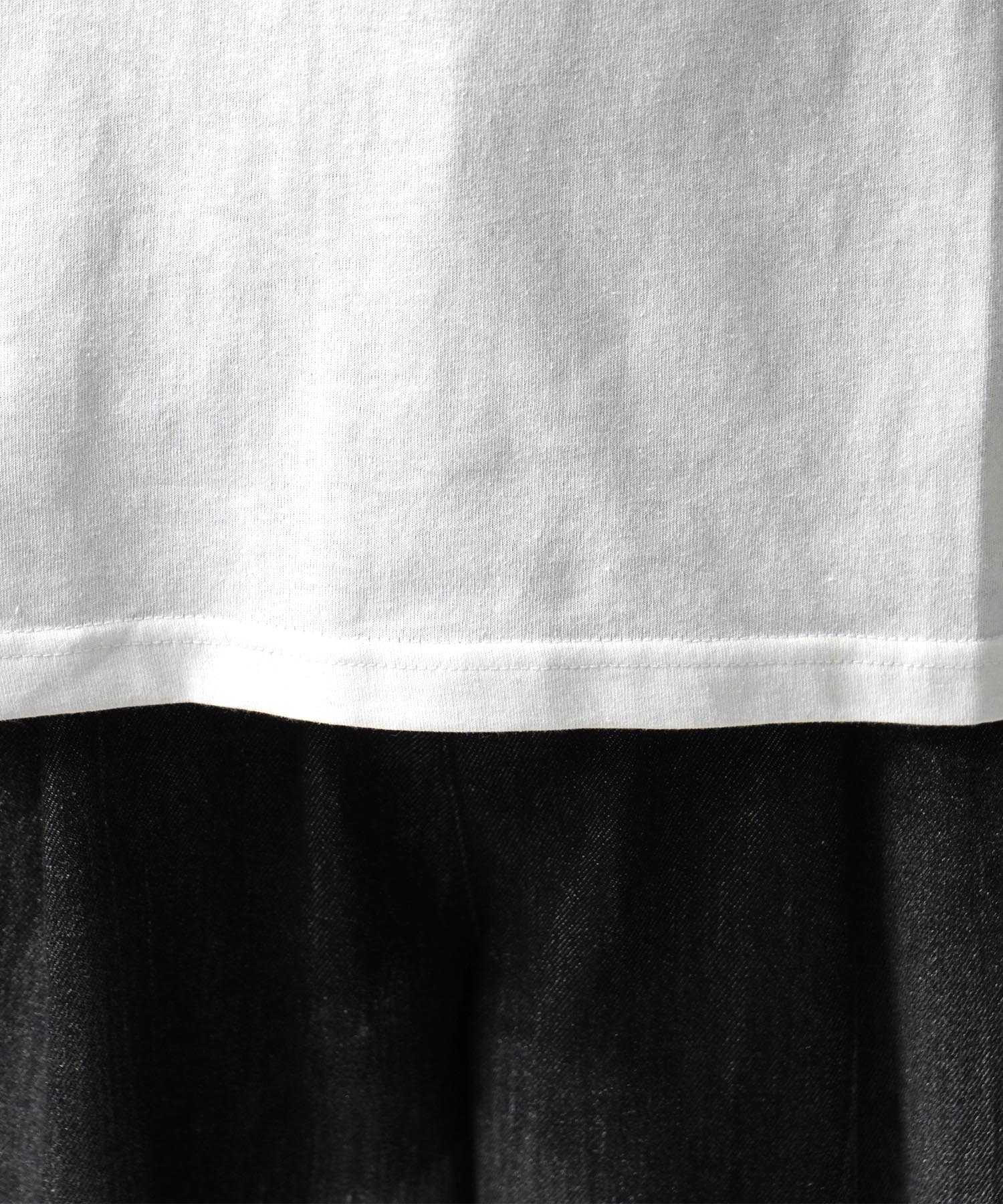 25SS アブストラクト絵画 フロントプリント 半袖Tシャツ