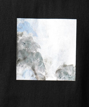 25SS アブストラクト絵画 フロントプリント 半袖Tシャツ