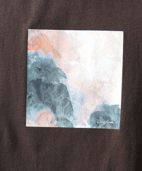 25SS アブストラクト絵画 フロントプリント 半袖Tシャツ