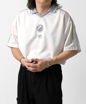 25SS フロントプリント サイドライン ユニフォーム半袖Tシャツ