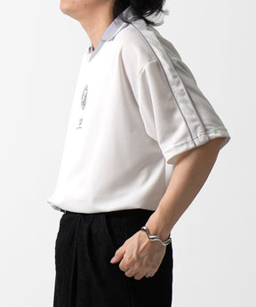 25SS フロントプリント サイドライン ユニフォーム半袖Tシャツ