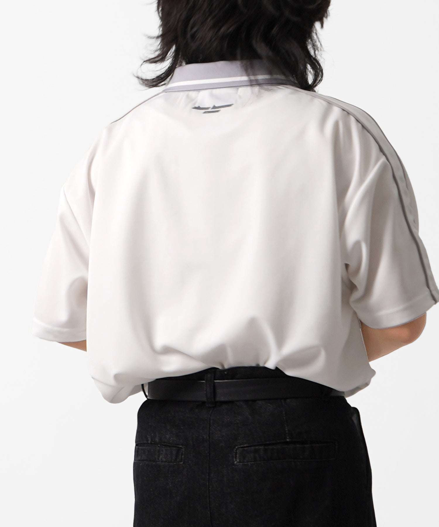 25SS フロントプリント サイドライン ユニフォーム半袖Tシャツ