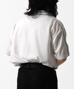 25SS フロントプリント サイドライン ユニフォーム半袖Tシャツ