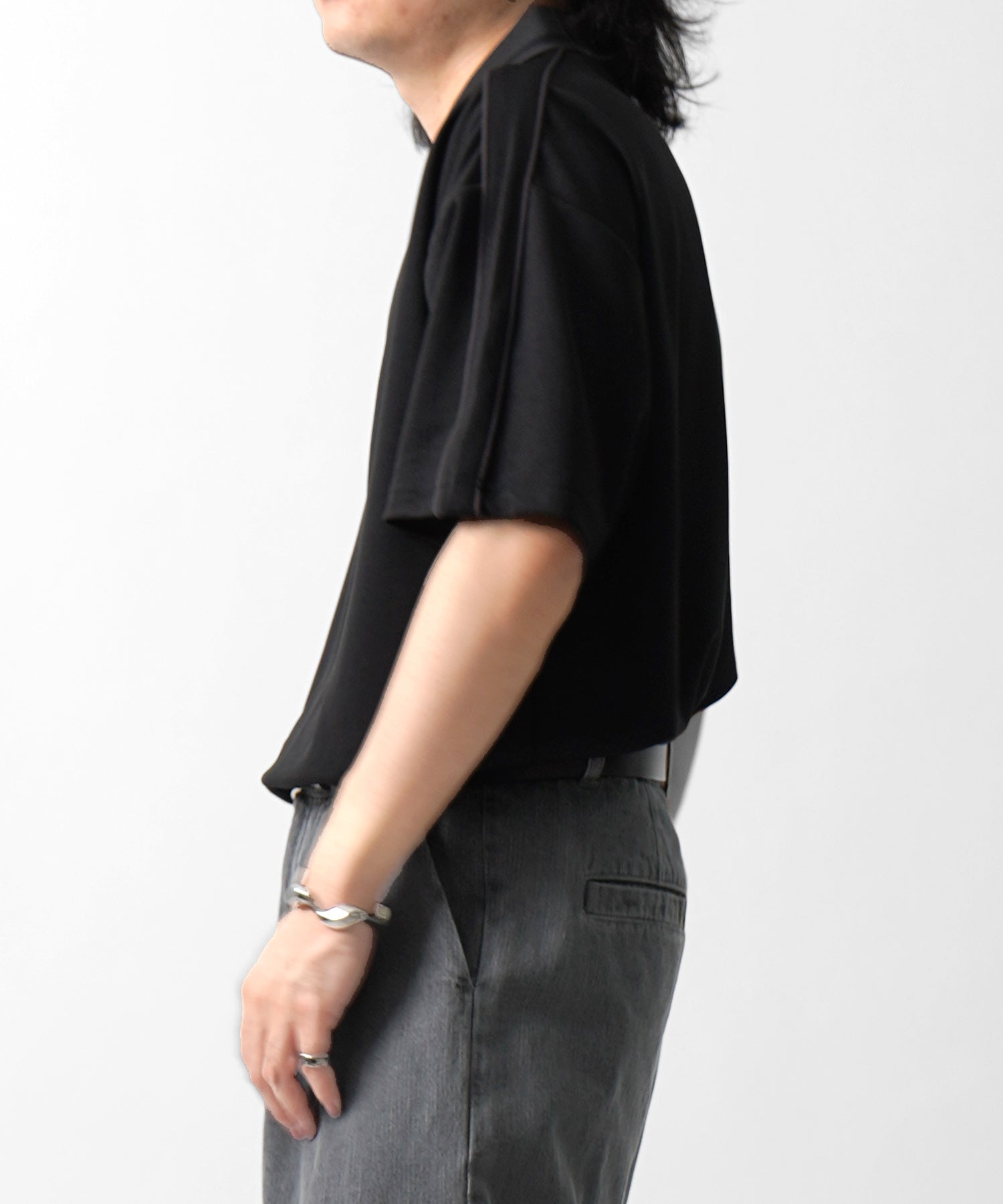 25SS フロントプリント サイドライン ユニフォーム半袖Tシャツ