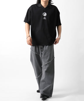 25SS フロントプリント サイドライン ユニフォーム半袖Tシャツ