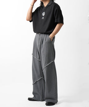 25SS フロントプリント サイドライン ユニフォーム半袖Tシャツ