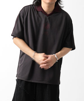 25SS フロントプリント サイドライン ユニフォーム半袖Tシャツ