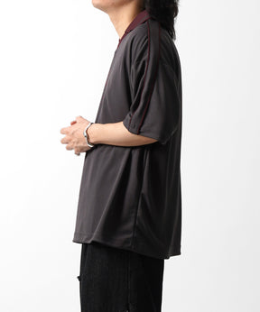 25SS フロントプリント サイドライン ユニフォーム半袖Tシャツ