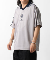 25SS フロントプリント サイドライン ユニフォーム半袖Tシャツ