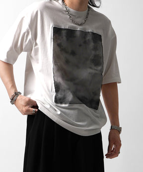 25SS オーガンジー Tee 切替半袖Tシャツ