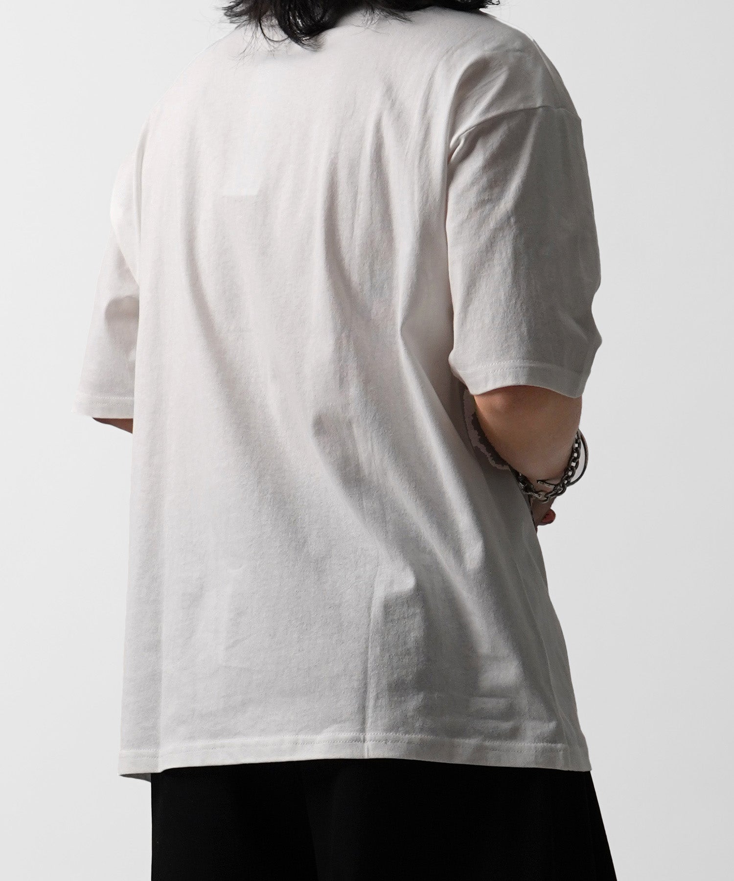 25SS オーガンジー Tee 切替半袖Tシャツ