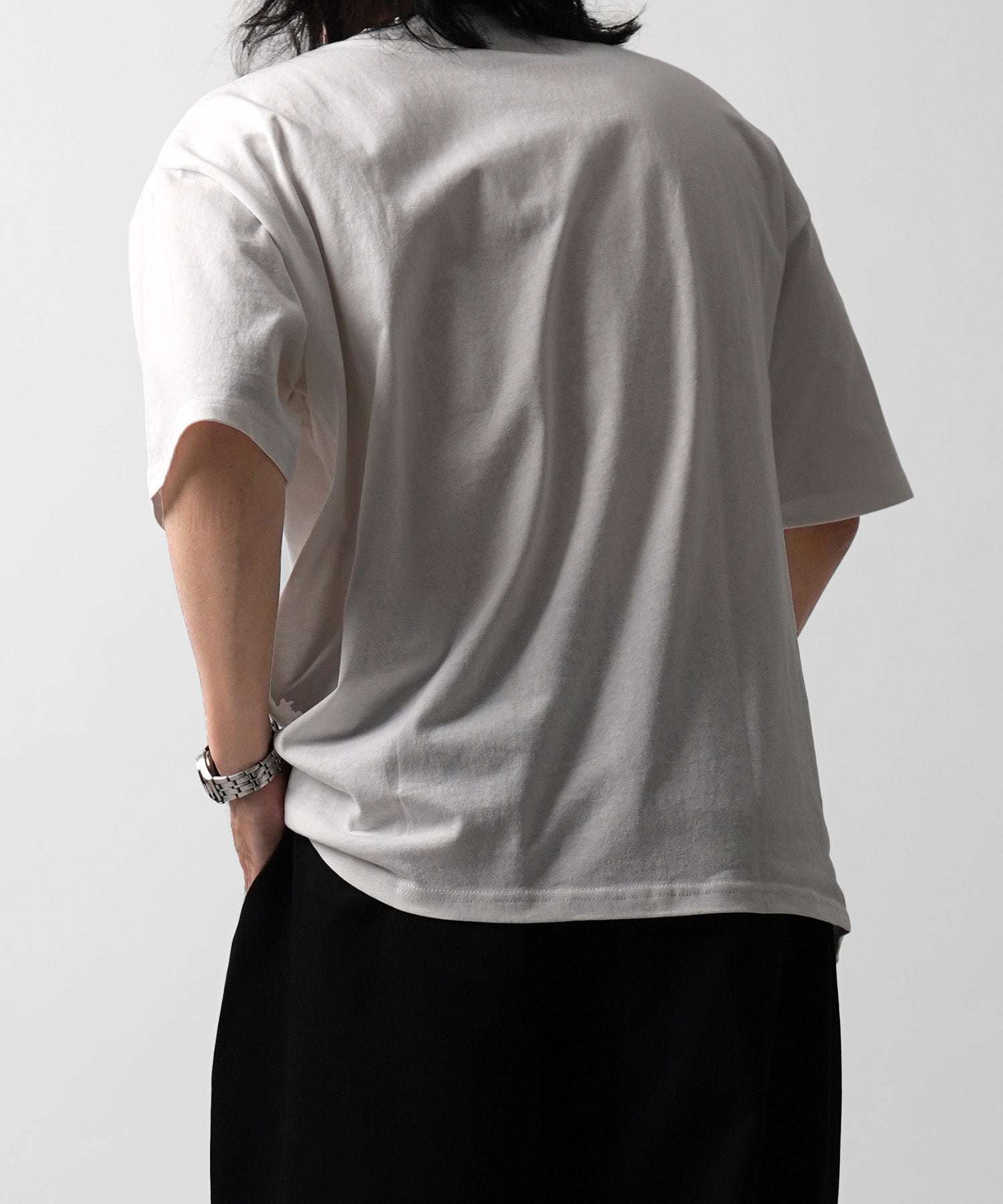 25SS オーガンジー Tee 切替半袖Tシャツ