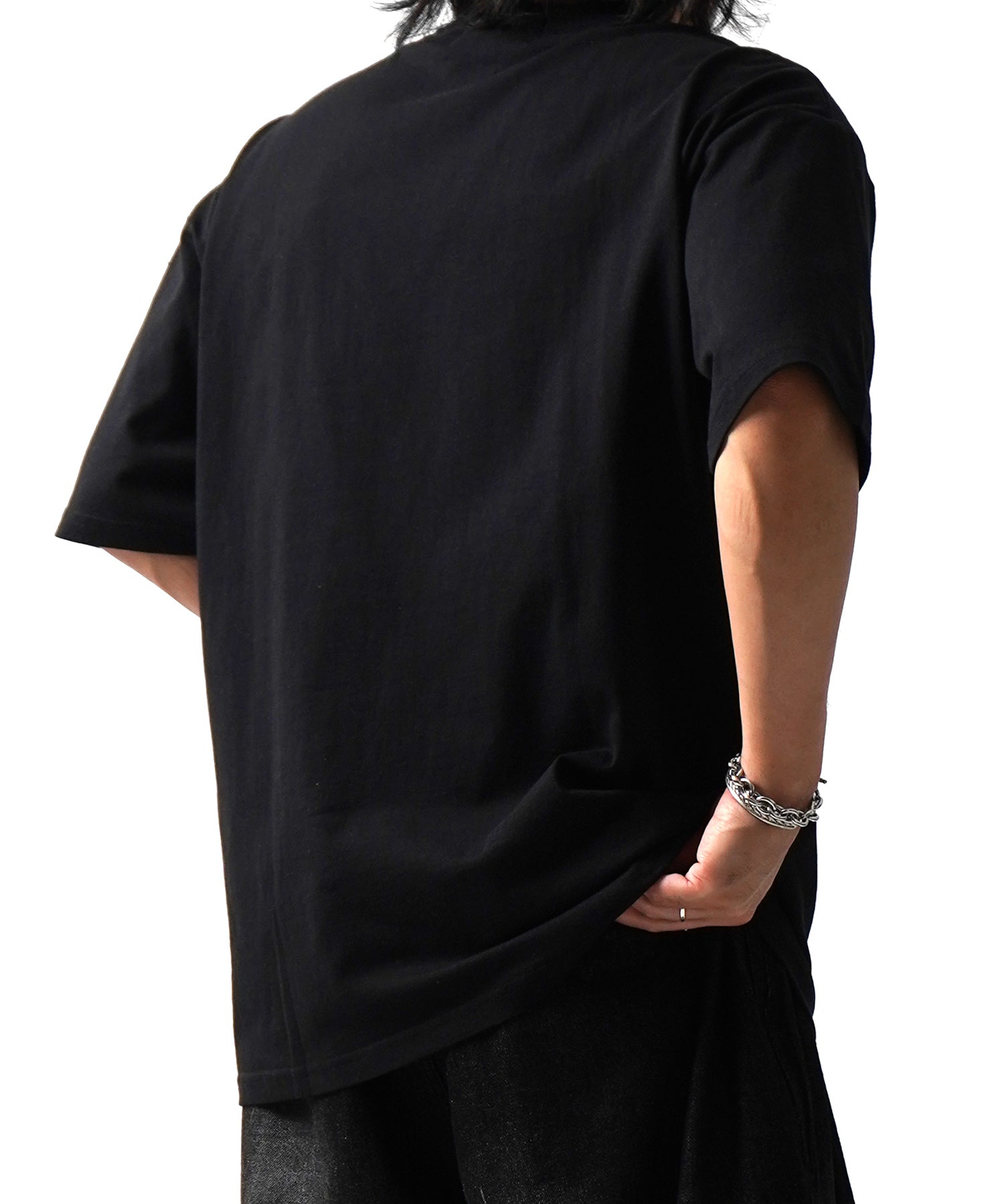 25SS オーガンジー Tee 切替半袖Tシャツ