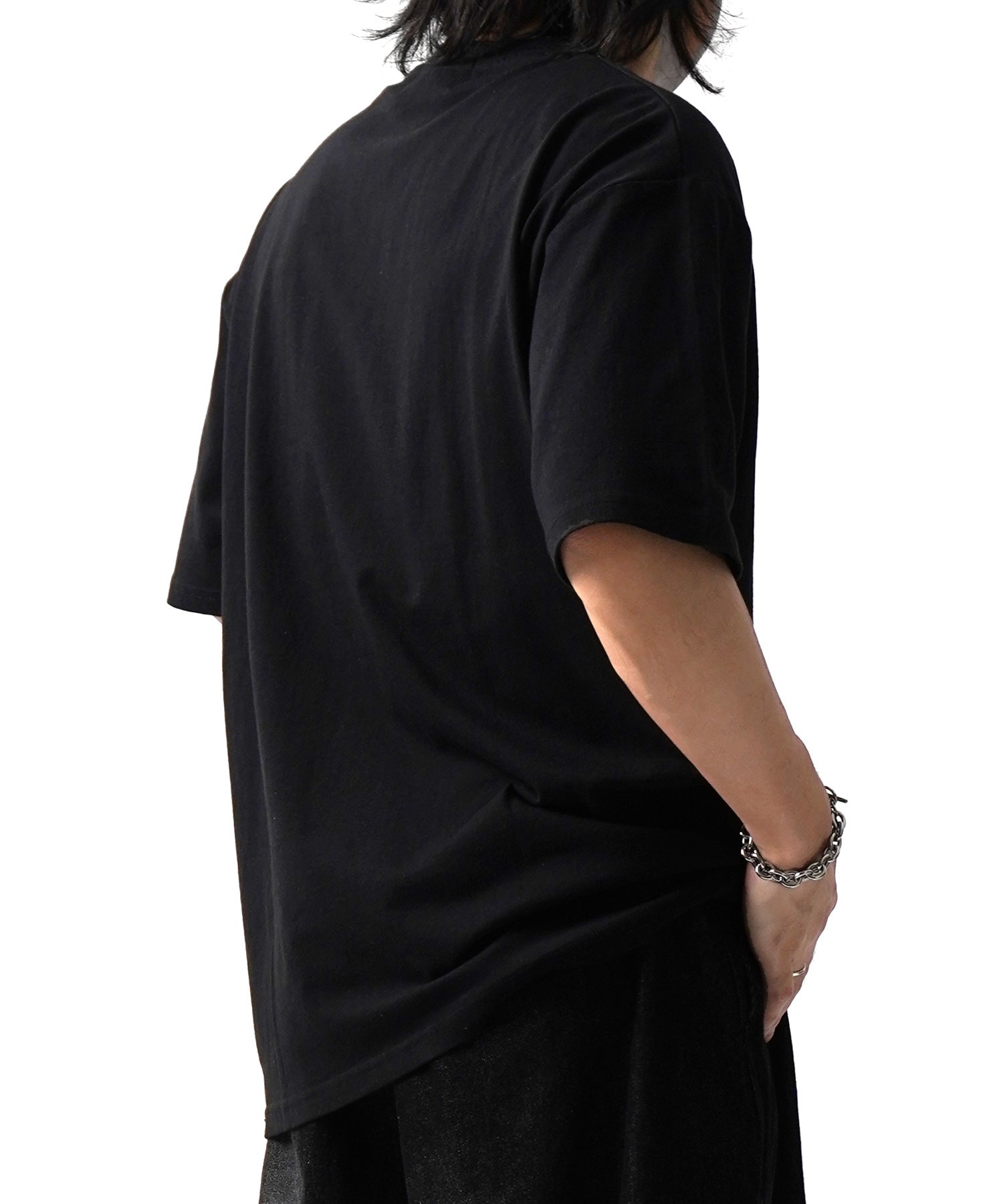 25SS オーガンジー Tee 切替半袖Tシャツ