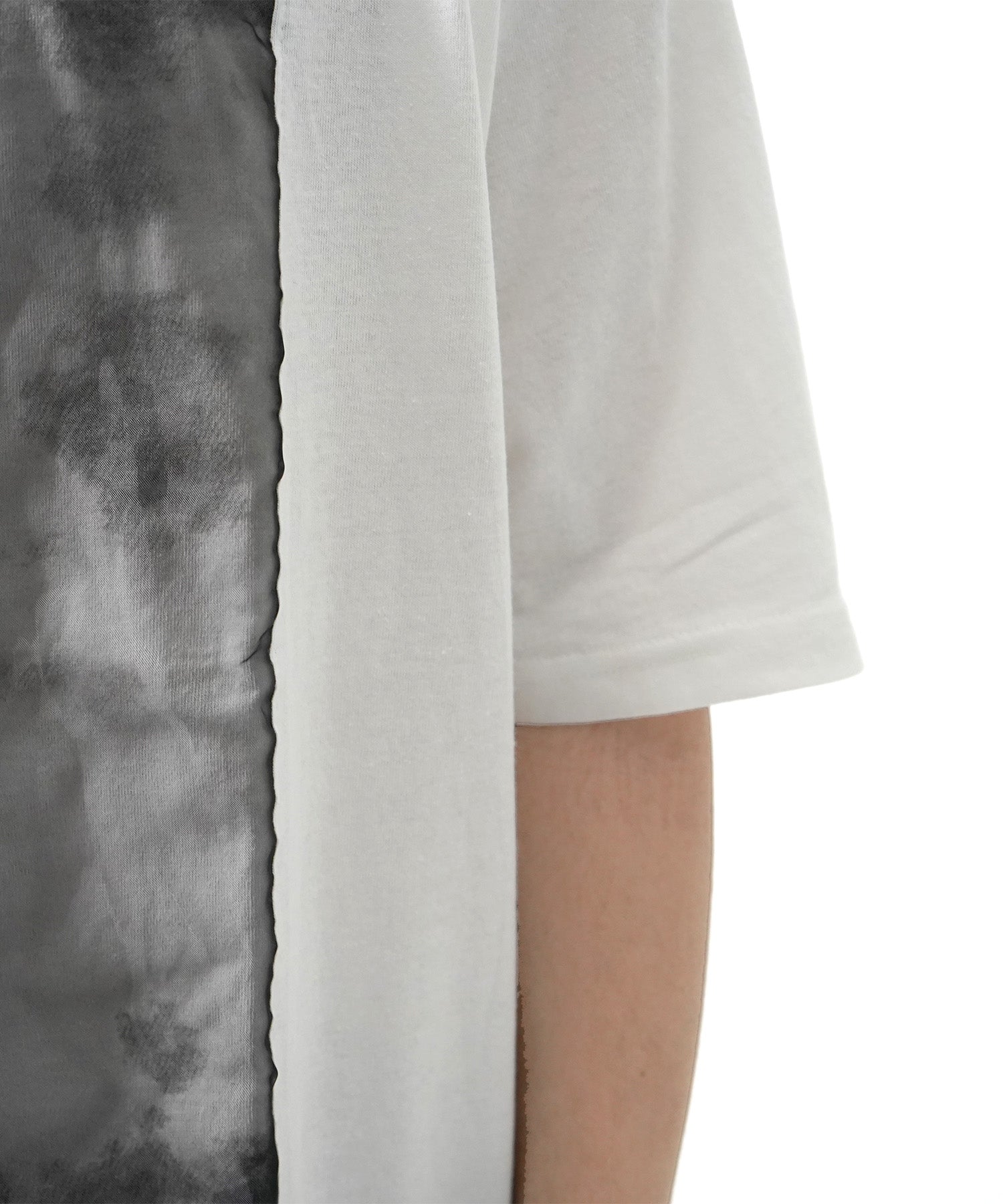 25SS オーガンジー Tee 切替半袖Tシャツ