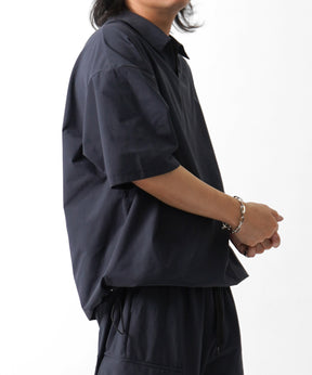 25SS ビックシルエット ポリメッシュ ドロスト スキッパーシャツ