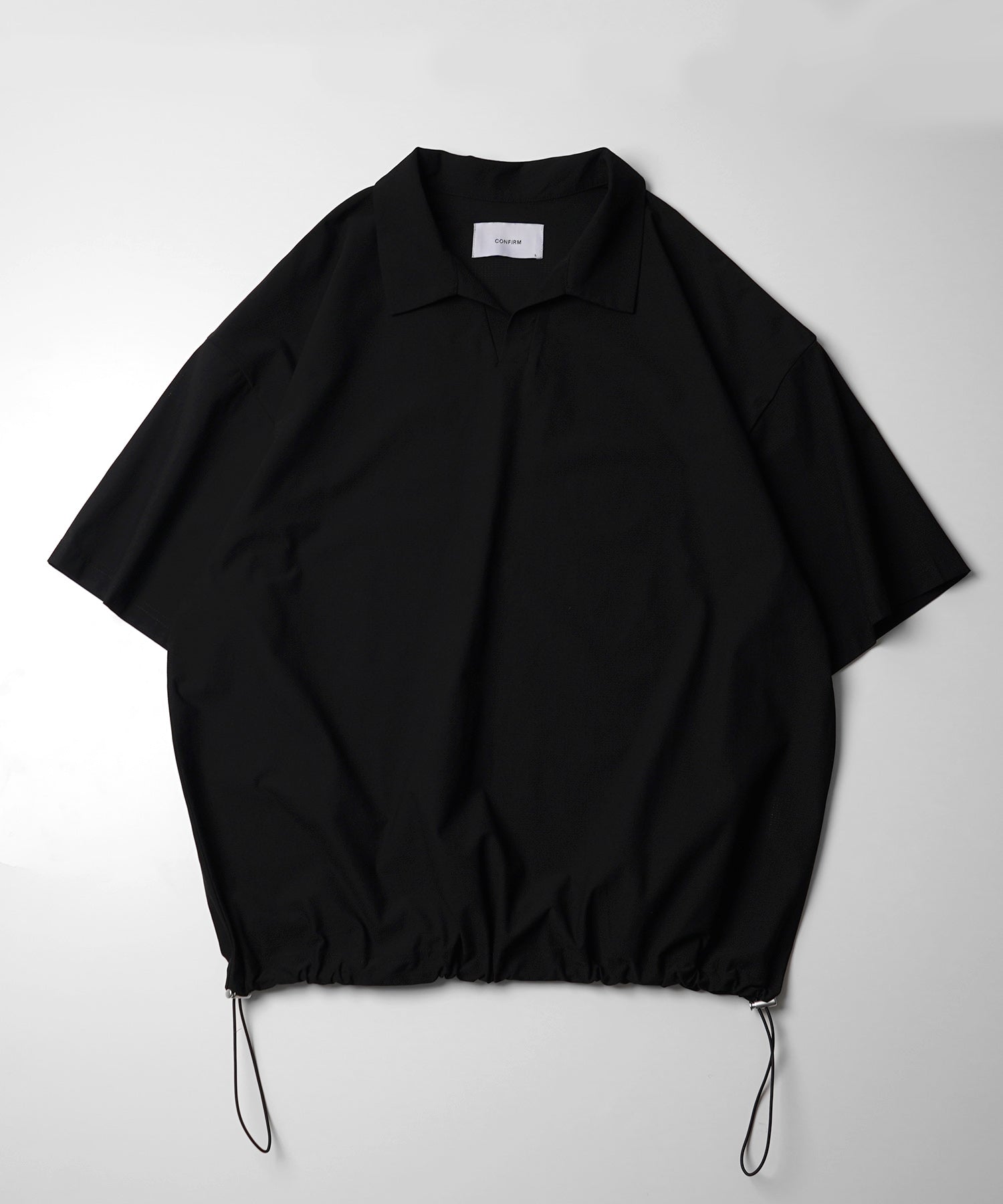 25SS ビックシルエット ポリメッシュ ドロスト スキッパーシャツ